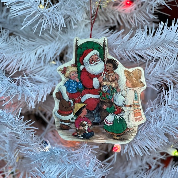 ❤️Vintage Santa Clause Wooden Ornament‼️FINAL SALE - Picture 3 of 4